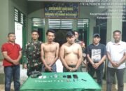 Gempur” Peredaran Narkoba Dua Pria Diduga Pengedar Narkoba di Ringkus Koramil 0321-05/ RM