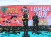 Meriahkan HUT TNI Ke-79, Yonif 132/BS Gelar Lomba PBB Tingkat SLTP