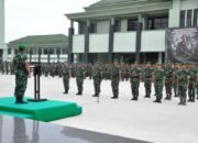 Upacara Kenaikan Pangkat Prajurit Korem 031/Wira Bima.