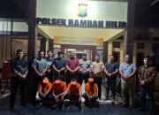 Kapolsek Rambah Hilir Amankan 4 Orang Diduga Pelaku Pencurian, 1 di antaranya Bandar Sabu