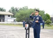 Pen Lanud Rsn Pangkalan TNI AU Roesmin Nurjadin melaksanakan upacara peringatan Hari Kesaktian Pancasila
