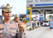 TINGKATKAN KESADARAN PENGENDARA DITLANTAS POLDA RIAU GELAR KAMPANYE KESELAMATAN & COOLING SYSTEM DI GERBANG TOL PERMAI