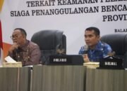 Komandan Pangkalan TNI Angkatan Udara Roesmin Nurjadin Marsma TNI Feri Yunaldi, S.E., M.Han., mendampingi Pj. Gubernur Riau (Gubri) Rahman Hadi melaksanakan Rapat Koordinasi