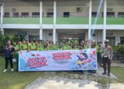 Satlantas Polres Siak Bersama Indonesia Safety Driving Center (ISDC) Polda Riau Menyambangi Beberapa Sekolah Dalam Rangka Police Goes To School Dan Safety Riding.