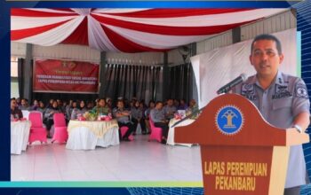 Sukseskan Rehabilitasi, Kakanwil Kemenkumham Riau Berharap Warga Binaan Lapas Perempuan Pekanbaru Berubah