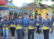 Tingkatkan Kebugaran dan Keakraban Antar Petugas, Lapas Pekanbaru Gelar Jalan Santai Sekitar Lingkungan Lapas