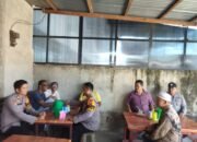 Aparatur Desa Pematang Tebih Giat Jum’at Curhat Bersama Personil Polsek Ujungbatu