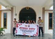 Personil Polsek Kuntodarussalam Giat Minggu Kasih Bersama Puluhan Jema’at Gereja GPDI Dusun Pecandang