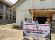 Polres Rokan Hulu Gelar Kegiatan Minggu Kasih di Gereja HKBP Pasir Pengaraian