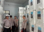 Polres Kuansing Amankan Gudang Logistik KPU Dalam Rangka Operasi Mantap Praja Lancang Kuning 2024