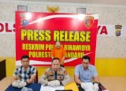 Menunggu Mobil Travel, Pengedar Narkoba diringkus Tim Opsnal Polsek Binawidya.