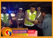 Tim Sahur On The Road Ditlantas Polda Riau Sambangi Masyarakat Di Pengungsian