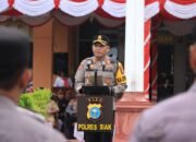 Kapolres Siak Pimpin Apel Gelar Pasukan Operasi “Ketupat 2025” Pengamanan Idul Fitri di Polres Siak