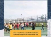 Senam Sehat Rutin Di Lapas Narkotika Rumbai Tingkatkan Kebugaran dan Kebersamaan WBP