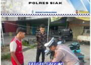 Satgas Gakkum Polres Siak Tindak Pelanggar Lalu Lintas di Perawang, Dukung Kelancaran Ops Patuh LK 2025