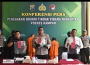 Polres Kampar Ungkap Peredaran Narkoba 1 Kilo Dari Dua Pelaku di Desa Karya Indah