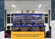 Jaga Kekompakan dan Integritas, Lapas Narkotika Rumbai Gelar Rapat Dinas Pengamanan