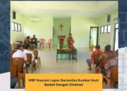 WBP Nasrani Lapas Narkotika Rumbai Ikuti Ibadah Dengan Khidmat