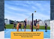 Jaga Kesehatan dan Kebugaran Tubuh, Warga Binaan Lapas Narkotika Rumbai Semangat Bermain Bola Volly