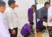 Tingkatkan Keterampilan Sekaligus Keamanan, WBP Bimker Lapas Narkotika Rumbai Lakukan Pengelasan