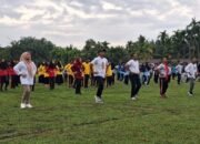 Bupati Kuansing Bersama Warga Antusias Ikuti Senam Bersama Dalam Rangkaian Hut Ke 26 Tahun