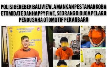 Polisi Gerebek “Pesta Gelap” di Baliview Pekanbaru, Etomidate dan Happy Five Disita, Pengusaha Otomotif Terseret