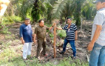 Mediasi di Lokasi Sengketa Lahan Arifin Ahmad, Oknum Anggota Polda Riau Hanya Diizinkan Pasang Patok