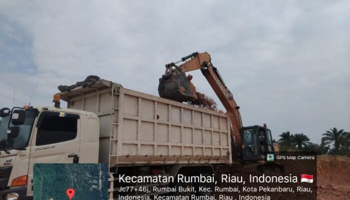 Galian C Ilegal di Rumbai Diduga Kebal Hukum, Nama Oknum Aparat Disebut-sebut