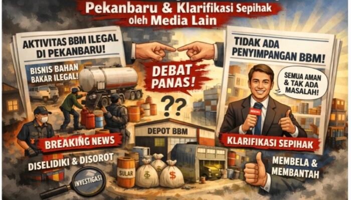Polemik Pemberitaan Dugaan Aktivitas BBM Ilegal di Pekanbaru dan Klarifikasi Sepihak oleh Media Lain