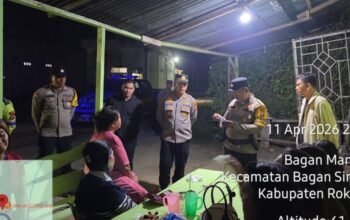 Antisipasi C3 dan Premanisme, Kapolsek Bagan Sinembah Turun Langsung ke Lapangan