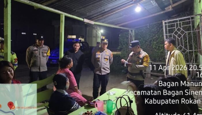 Antisipasi C3 dan Premanisme, Kapolsek Bagan Sinembah Turun Langsung ke Lapangan