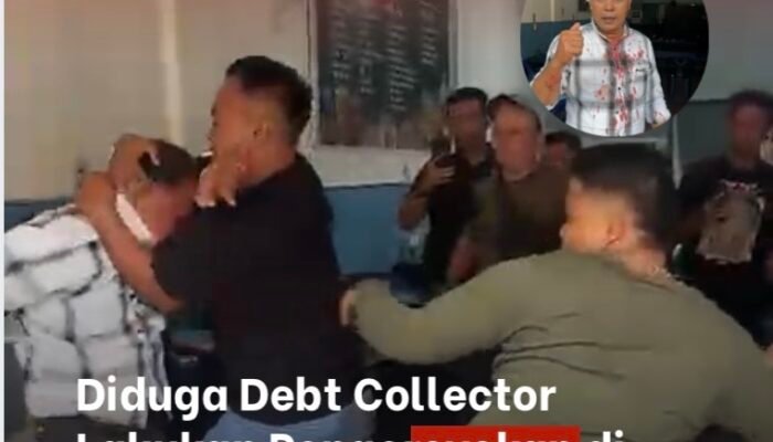 Diduga Debt Collector Lakukan Pengeroyokan di Pekanbaru, Korban Bersimbah Darah di Kedai Kopi