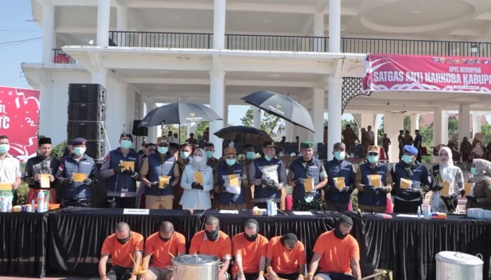 Perang Total Melawan Narkoba, Polres Rohil Gaungkan Komitmen Zero Narkoba