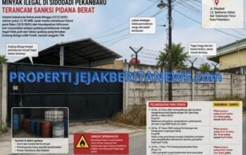 Diduga Jadi Tempat Penimbunan Minyak Ilegal, Gudang di Sidodadi Pekanbaru Terancam Pidana 5 Tahun