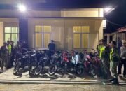 Polsek Bagan Sinembah Tertibkan Balap Liar, 17 Motor Diamankan dalam Razia Gabungan