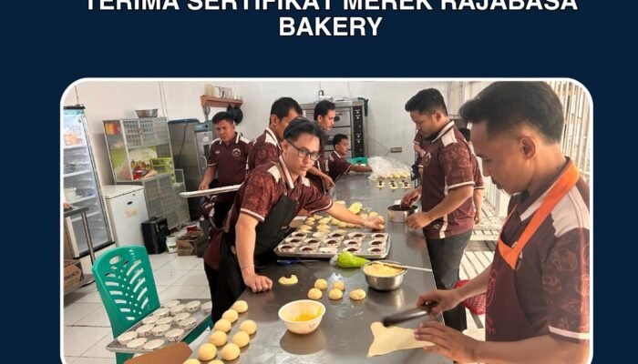 Karya Warga Binaan Semakin Diakui, Lembaga Pemasyarakatan Kelas 1 Bandar Lampung Resmi Terima Sertifikat Merek Rajabasa Bakery