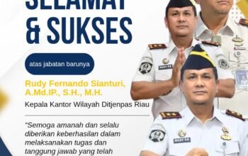 Keluarga Besar Lapas Narkotika Kelas IIB Rumbai Ucapkan Selamat kepada Rudy Fernando Sianturi sebagai Kakanwil Ditjenpas Riau
