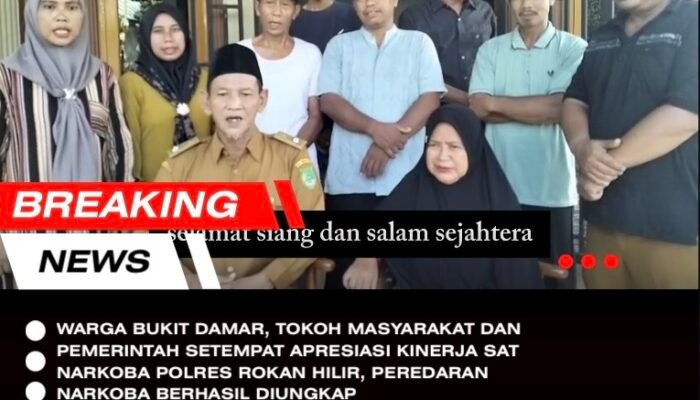 Warga Bukit Damar, Tokoh Masyarakat dan Pemerintah Setempat Apresiasi Kinerja Sat Narkoba Polres Rokan Hilir, Peredaran Narkoba Berhasil Diungkap