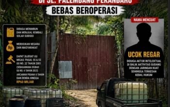 Diduga Gudang Penimbunan Solar Subsidi di Pekanbaru Bebas Beroperasi, Nama Ucok Regar Mencuat