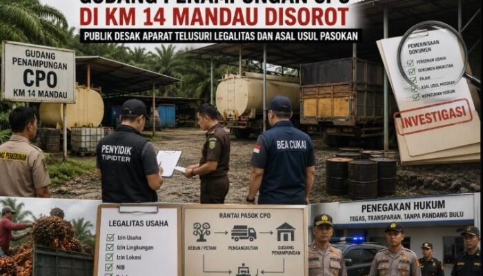 Gudang Penampungan CPO di KM 14 Mandau Disorot, Publik Desak Aparat Telusuri Legalitas dan Asal Usul Pasokan