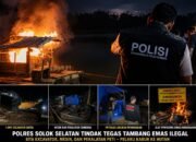 Polres Solok Selatan Sita Excavator Tambang Emas Ilegal, Pelaku Kabur ke Hutan