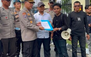 AMKAR RIAU Gelar Aksi di Polda Riau, Desak Pengusutan Dugaan Mafia Tanah di Kubu Babussalam, Kabupaten Rokan Hilir