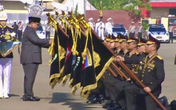 Presiden Prabowo Beri Nugraha Sakanti kepada Polda Riau, Kapolda: Penghargaan Ini Milik Seluruh Personel