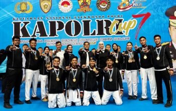Polda Riau Menggila di Kejurnas Taekwondo Kapolri Cup-7 2026, Borong 10 Medali Emas