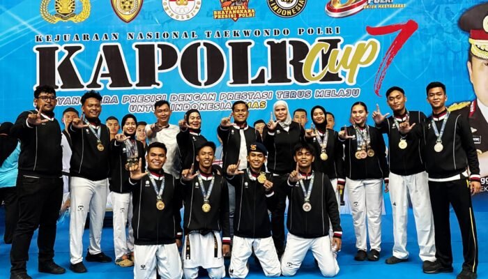 Polda Riau Menggila di Kejurnas Taekwondo Kapolri Cup-7 2026, Borong 10 Medali Emas