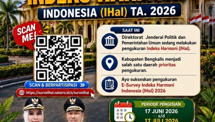 Bupati Kasmarni Ajak Masyarakat Bengkalis Tingkatkan Partisipasi Pengukuran IHal 2026
