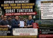 Konflik Agraria Jadi Sorotan, Aliansi Desa Danau Rambai Sampaikan Enam Tuntutan kepada PT Agrinas Palma Nusantara