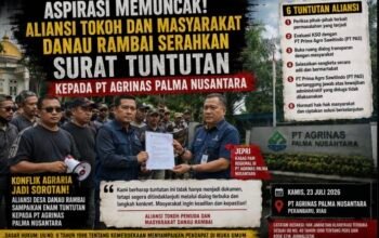 Konflik Agraria Jadi Sorotan, Aliansi Desa Danau Rambai Sampaikan Enam Tuntutan kepada PT Agrinas Palma Nusantara