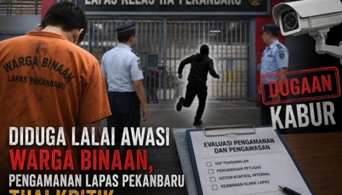 Kinerja KPLP dan Kepala Lapas Kelas IIA Pekanbaru Disorot Usai Warga Binaan Dilaporkan Kabur