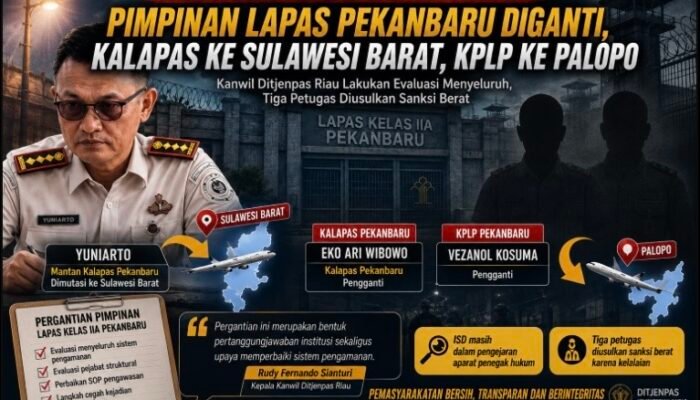 Buntut Napi ISD Kabur, Kalapas Pekanbaru ke Sulbar, KPLP ke Palopo